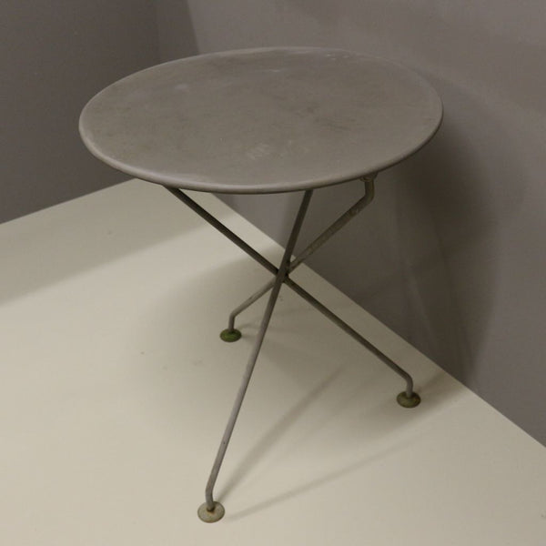 Vintage Round Metal Outside Table