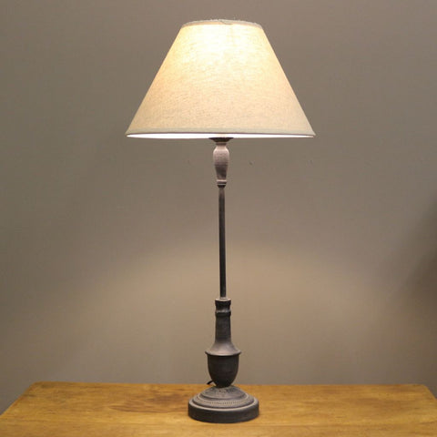 Westow lamp base with linen shade