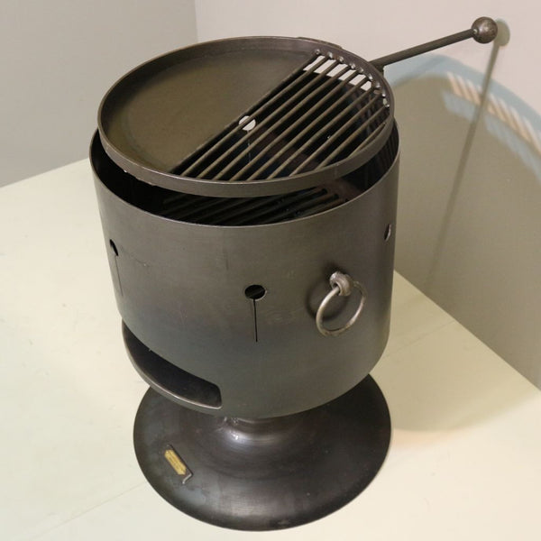 WilyFox 50cm Firepit & Pizza Oven with Swing BBQ Grill Rack