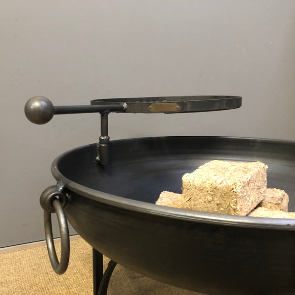 WilyFox 60cm Firepit with Swing BBQ Grill Rack