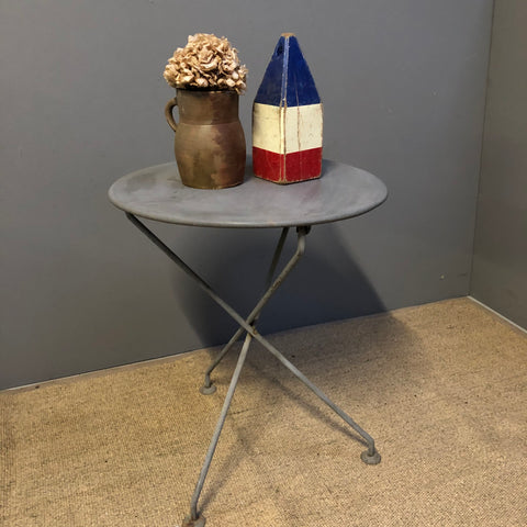 Vintage Round Metal Outside Table